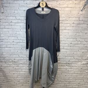 Luukka Long Sleeve Gray Dress